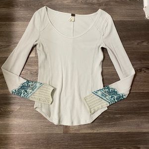Free People Thermal Long Sleeve Shirt